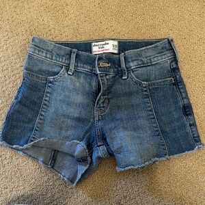 Abercrombie & Fitch Blue Denim Cutoff Shorts